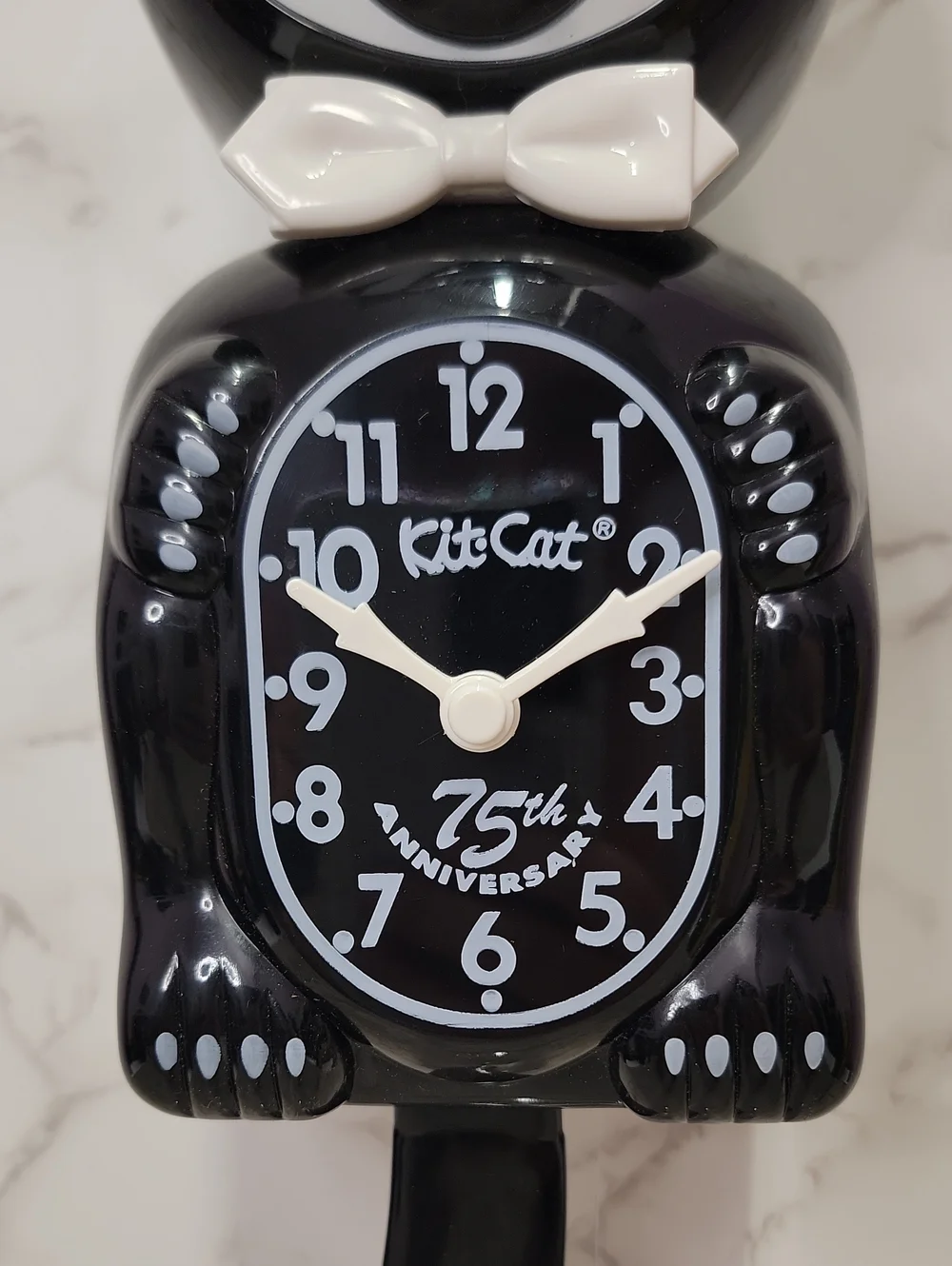 SUPER RARE 75th Anniversary Black Kit-Cat Klock Clock